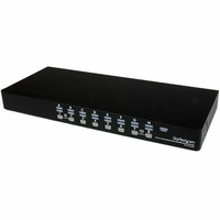 StarTech 16 Port USB VGA KVM Switch Kit with OSD and Cables, 1U Rackmount - SV1631DUSBUK