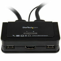StarTech 2 Port USB HDMI Cable KVM Switch - SV211HDUA