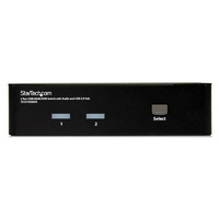 StarTech 2 Port USB HDMI KVM Switch with Audio and USB 2.0 Hub - SV231HDMIUA