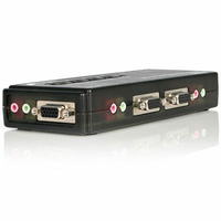 StarTech 4 Port USB KVM Switch w/ Audio & Cables - SV411KUSB