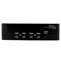StarTech 4 Port DVI VGA Dual Monitor KVM Switch USB with Audio - SV431DDVDUA