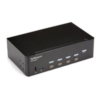 StarTech 4 Port HDMI KVM Switch, 4K 30Hz, Dual Display - SV431DHD4KU