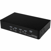 StarTech 4 Port DisplayPort USB KVM Switch with Audio & USB 2.0 Hub - SV431DPUA