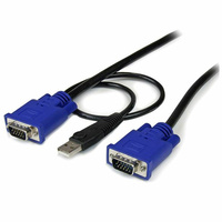 StarTech 4.6m 2-in-1 Ultra Thin USB KVM Cable - SVECONUS15