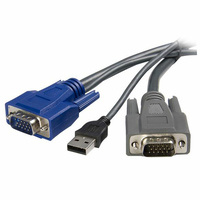 StarTech 1.8m Ultra-Thin USB VGA 2-in-1 KVM Cable - SVUSBVGA6