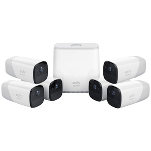 Eufy Cam Security Kit 6 Pack Wire Free 6 x 1080P Eufy Camera Units + 1 x Ai Homebase Unit