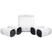Eufy Cam Security Kit 4 Pack Wire Free 4 x 1080P Eufy Camera Units + 1 x Ai Homebase Unit