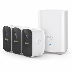 Eufy Cam 2c Security Kit 3 Pack Wire Free 3 x 1080P Eufy Camera Units + 1 x Ai Homebase Unit