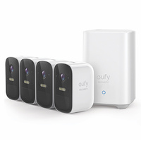 Eufy Cam 2c Security Kit 4 Pack Wire Free 4 x 1080P Eufy Camera Units + 1 x Ai Homebase Unit