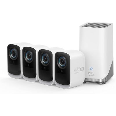 Eufy Security eufyCam 3C 4K Wireless Home Security System T8883T21 (4-Pack)
