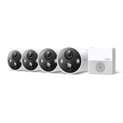 TP-LINK TAPO-C420S4 Smart Wire-Free Security Camera System, 4-Camera System