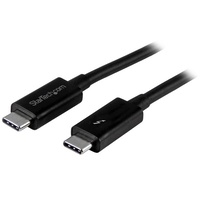 StarTech 1m Thunderbolt 3 (20Gbps) USB-C Cable, Thunderbolt, USB, DP - TBLT3MM1M