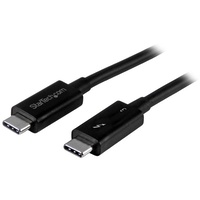 StarTech 1m Thunderbolt 3 USB C Cable, 40Gbps, Thunderbolt and USB - TBLT3MM1MA
