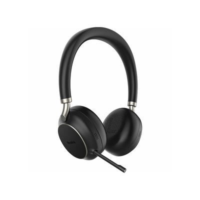 Yealink TEAMS-BH76-CH-BL Teams Certified Bluetooth stereo headset with ANC and retractable mic. Black, USB-A, Charging Stand