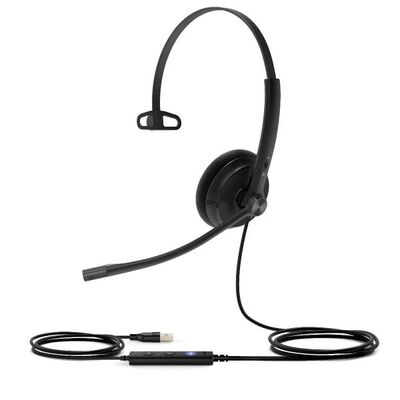 YEALINK UH34 LITE WIDEBAND NOISE-CANCELLING USB MONO TEAMS CERTIFIED HEADSET TEAMS-UH34L-M