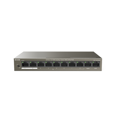 Tenda TEF1110P-8-63W 10-Port 10/100Mbps Desktop Switch With 8-Port PoE+