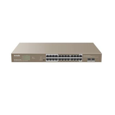 Tenda TEG1126P-24-410W 24GE + 2SFP Ethernet Switch With 24-Port PoE+