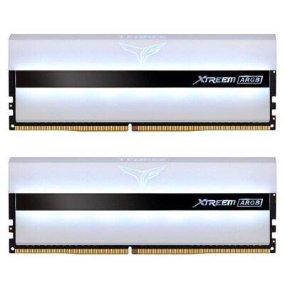 Team T-Force XTREEM ARGB 32GB (2x 16GB) DDR4 3600MHz Desktop Memory - White