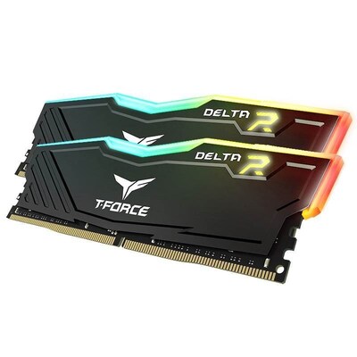 Team T-Force Delta RGB Series 64GB (2x 32GB) DDR4 3600MHz Desktop Memory - Black