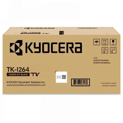 Kyocera TK-1264 Black Toner Cartridge 10,000 Pages for ECOSYS PA4000X / PA4000WX