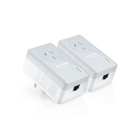 TP-LINK TL-PA4010PKIT AV500 Powerline Adapter with AC Pass Through Starter Kit 