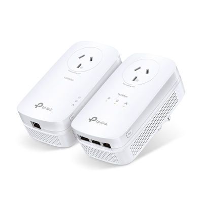 TP-LINK TL-PA8033P KIT AV1300 3-Port Gigabit Passthrough Powerline Starter K