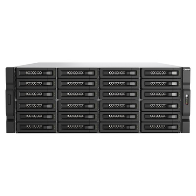 QNAP TL-R2400PES-RP 24-bay 4U rackmount PCIe interface SATA JBOD expansion enclosure for petabyte-scale