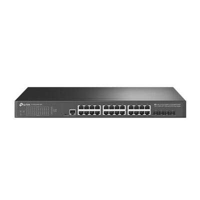 TP-Link TL-SG3428X-UPS JetStream 24-Port Gigabit L2+ Managed Switch with 4 10GE SFP+ Slots