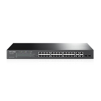 TP-LINK T1500-28PCT (TL-SL2428P) 24-Port 10/100Mbps + 4-Port Gigabit Smart PoE+ Switch