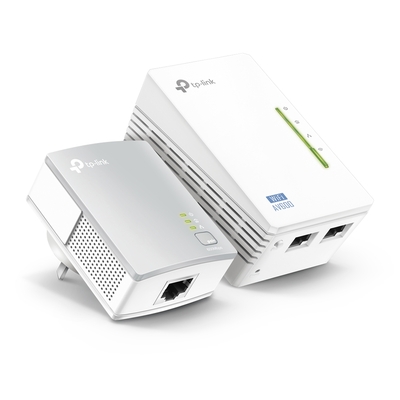 TP-LINK TL-WPA4220 KIT 300Mbps AV600 Wi-Fi Powerline Extender Starter Kit