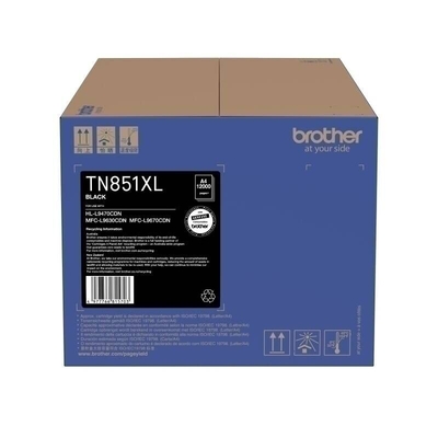 BROTHER TN-851XLBK, BLACK HIGH YIELD TONER CARTRIDGE  TO SUIT MFC-L9670CDN/ MFC-L9630CDN/HL-L9470CDN - Up to 6500 pages
