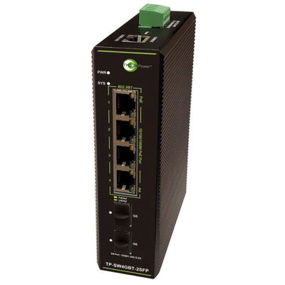 Tycon Power TP-SW4GBT-2SFP Managed Industrial 6 Port PoE++ Switch