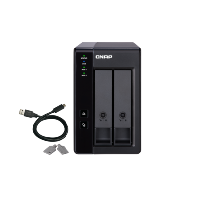 QNAP TR-002  2 BAY DAS(NO DISK)  HARDWARE RAID EXPANSION FOR QNAP NAS WINMAC