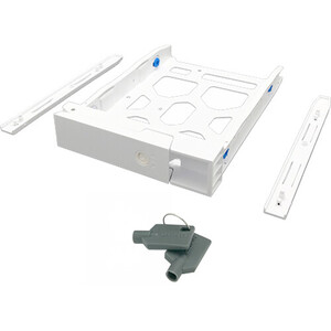 QNAP 3.5" Hdd Tray With Key Lock And Two Keys, White And Plastic, 2.5" And 3.5" Screw Packs Included.