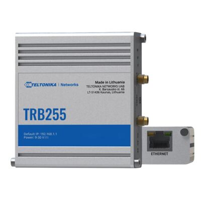 Teltonika Industrial M2M Gateway, 4G/LTE (Cat M1), Dual SIM, RS232/RS485 serial interfaces, Multiple I/O for remote monitoring, PSU included