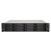 QNAP TS-1253BU-RP-4G 12-Bay Diskless NAS - Intel Quad-core CPU 4GB RAM