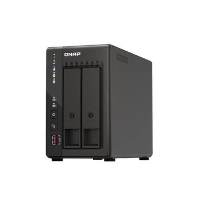 QNAP TS-253E-8G 2-bay desktop NAS,  4CORE 2.0GHz, onboard 8GB RAM, 2 x HDMI 1.4b, 2x M.2 2280 PCIe slots, 2x 2.5GbE, 2x USB 3.2