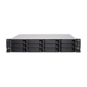 QNAP TS-h1277XU-RP 12-Bay Diskless 2U Rackmount NAS Ryzen 7 3700X 3.4GHz 128GB