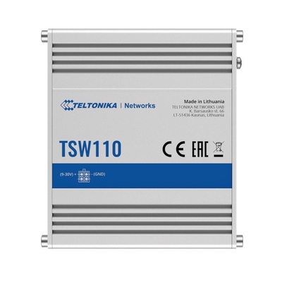 Teltonika TSW110 Unmanaged Industrial 5 Port Gigabit Ethernet Switch