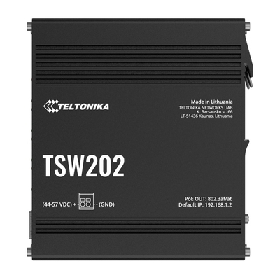 Teltonika TSW202 10 Port Industrial Managed PoE+ Layer 2 Switch