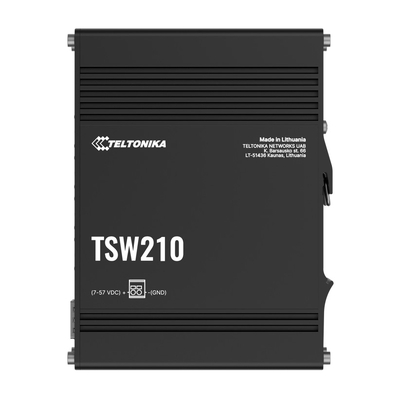 Teltonika Industrial Ethernet Switch, 2x SFP ports, 8x Gigabit Ethernet ports with speeds of up to 1000 Mbps, DIN rail, PSU excluded