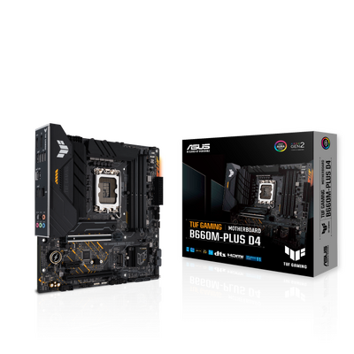 ASUS TUF GAMING B660M-PLUS D4 LGA 1700 Micro-ATX Motherboard