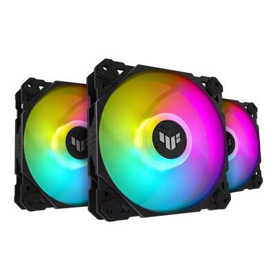 ASUS TUF Gaming TF120 ARGB 120mm PWM Fan - Triple Fan Kit with Controller - TUF-GAMING-850G