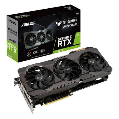 ASUS TUF GeForce RTX 3070 V2 OC 8GB Video Card - TUF-RTX3070-O8G-V2-GAMING