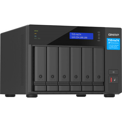 QNAP TVS-h674-i3-16G,6-bay QuTS hero NAS, Intel i3