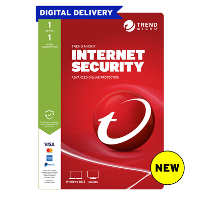 Trend Micro Internet Security 2022 - 1 Device 1 year for Windows