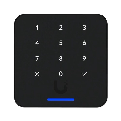 Ubiquiti Reader Flex, Black,Third-generation NFC Card Reader With A Keypad & Apple Touch Pass Support, Outdoor IP55, Power via POE 