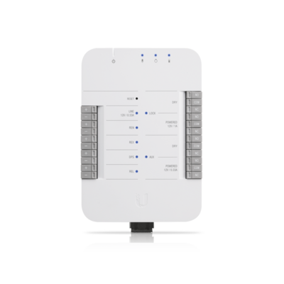 Ubiquiti UniFi Access Hub - Single Door Entry Mechanism - PoE Powered, Supports UA-LITE and UA-PRO - Four Inputs and 12v Dry Relays for Most Door Lock