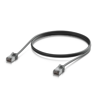 Ubiquiti UniFi Premium Patch Cable Outdoor, 1M, Black, Ultra-Thin, Rugged, Shielded Patch, Optimize, Perform Harshest Environments ,10 GbE networking.