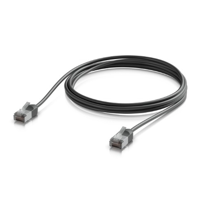 Ubiquiti UniFi Premium Patch Cable Outdoor, 2M,Black,Ultra-Thin, Rugged, Shielded Patch, Optimize, Perform Harshest Environments ,10 GbE networking.